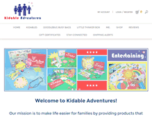 Tablet Screenshot of kidableadventures.com
